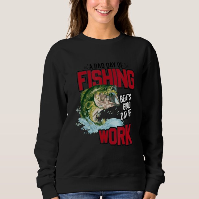 Camiseta Pesca Bate No Bom Dia De Trabalho E Pesca De Angla (Frente)