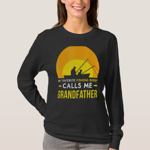 Camiseta Pesca Buddy Me Chama Avô Fisher Fish Fri
