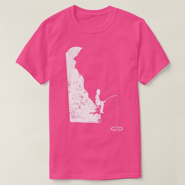 Camiseta Pesca com canas de gelo DE Bass (Frente do Design)