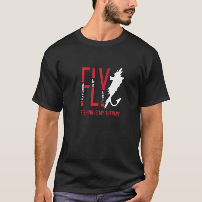 Camiseta Pesca com Isca Artificial Como Terapeuta da Nature (Frente)