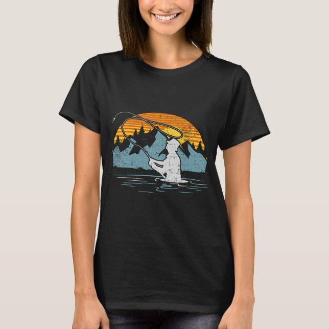 Camiseta Pesca com Mosca ao Pôr do Sol (Frente)