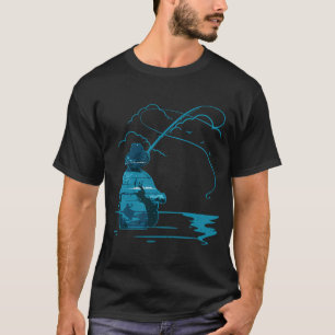 Camiseta Pesca com Mosca ao Pôr do Sol