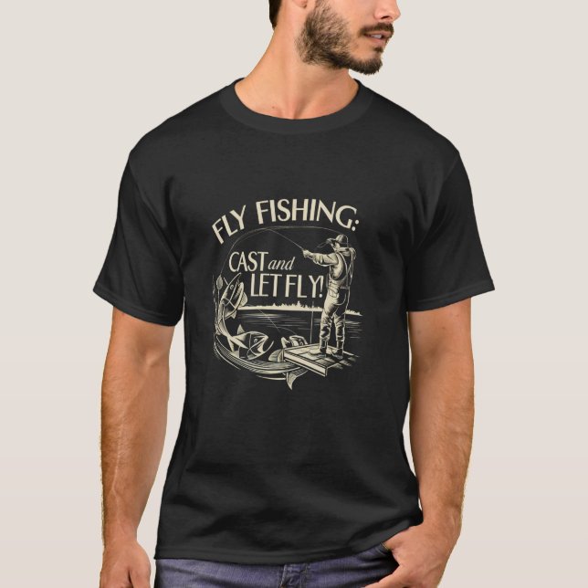 Camiseta Pesca com Mosca Arremesso e Solte (Frente)