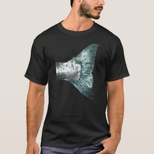 Camiseta Pesca com Mosca de Cauda de Truta Marisca (Frente)