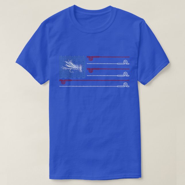 Camiseta Pesca Com Pavilhão De Voo 1071  (Frente do Design)