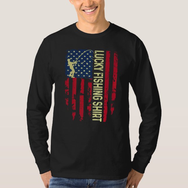 Camiseta Pesca Com Sorte Patriótica (Frente)