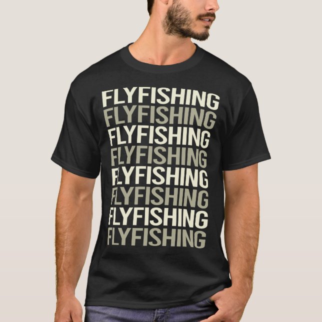 Camiseta Pesca com Voo de Texto Branco (Frente)