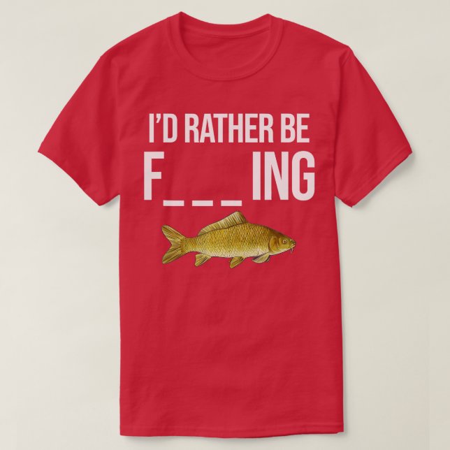 Camiseta Pesca comum - Namorado de peixe Água fresca (Frente do Design)