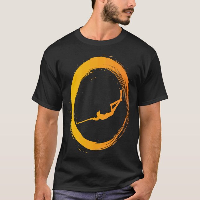 Camiseta Pesca da lança de mergulho (Frente)
