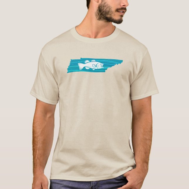 Camiseta Pesca da onda de Tennessee (Frente)
