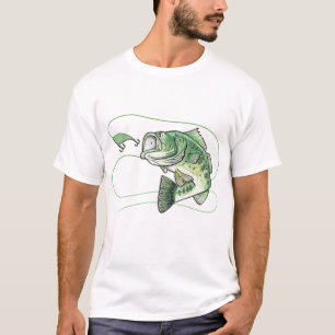 Camiseta Pesca da perda de salto de Bigmouth