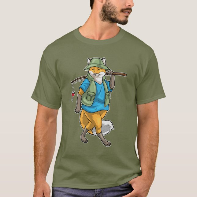 Camiseta Pesca da rocha de pesca com espuma (Frente)