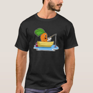 Camiseta Pesca da rocha de pesca de carrot