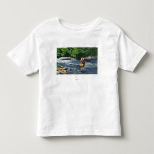 Camiseta Pesca da truta na angra de Catherine