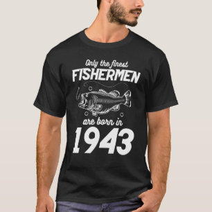 Camiseta Pesca de 80, 80 anos de idade, pescador 1943 3