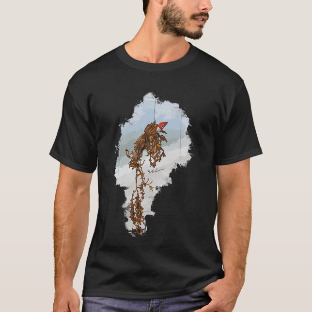 Camiseta Pesca de algas marinhas Sargassum (Frente)