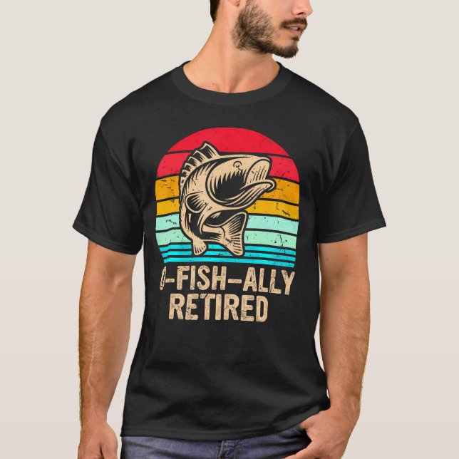 Camiseta Pesca De Aposentação De O-Fish-Ally (Frente)