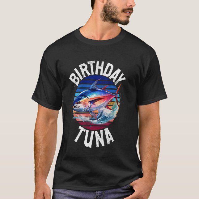 Camiseta Pesca de Atum de Aniversário (Frente)