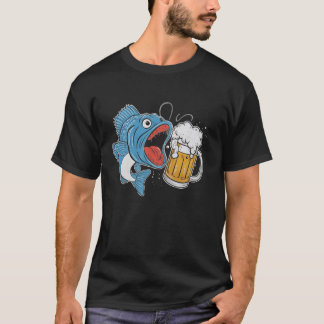 Camiseta Pesca de Bagre Bagre & Cerveja É Por Isso Que Esto