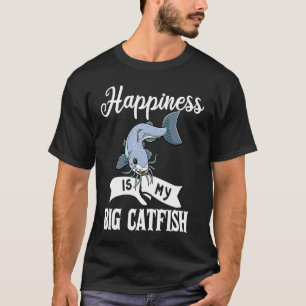 Camiseta Pesca de Bagre Pescaria de Bagre-de-Cabeça-Chata