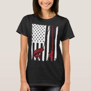 Camiseta Pesca De Bandeira Americana