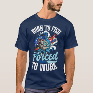 Camiseta Pesca De Bandeira Com Design De Trabalho Forçado D