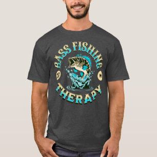 Camiseta Pesca de Bass é o meu pescador engraçado na terapi