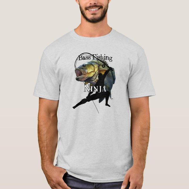 Camiseta Pesca de Bass Ninja (Frente)