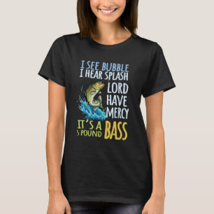 Camiseta Pesca De Bass Pesca Escória Peixe Negro
