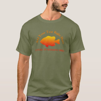 Camiseta Pesca de Bluegill de peixe-sol personalizável