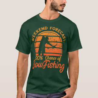 Camiseta Pesca de boliche 100 Previsão de Fim de Semana Ret