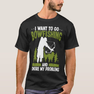 Camiseta Pesca de boliche ignora meus problemas Arco do Bow
