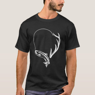 Camiseta Pesca de Caçadores de Tiros Antler Elk Deer