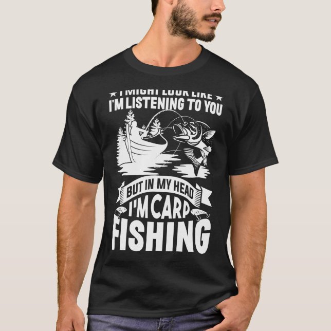 Camiseta Pesca de Carpa - Melhor Para Pescadores de Carpa (Frente)