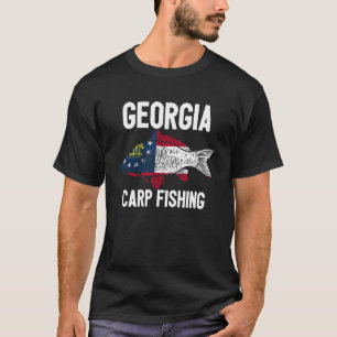 Camiseta Pesca de Carpa na Geórgia Pescador de Carpa Americ