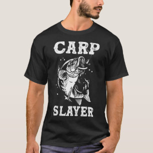 Camiseta Pesca de Carpa Pescador de Água Doce Matador de C