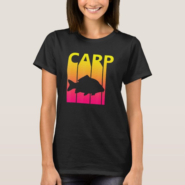 Camiseta Pesca de Carpa Retro (Frente)