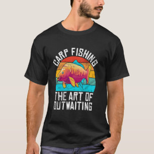 Camiseta Pesca de Carpas A Arte de Esperar Pesca de Carpas