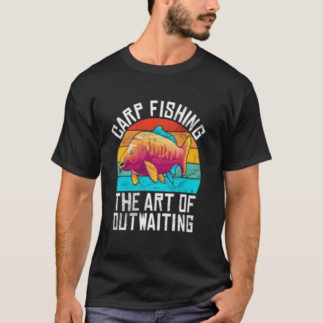 Camiseta Pesca de Carpas A Arte de Esperar Pesca de Carpas (Frente)