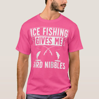Camiseta Pesca De Gelo Me Dá Níveis De Duro Pescador De Gel
