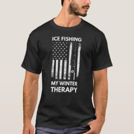 Camiseta Pesca De Gelo Minha Terapia De Inverno