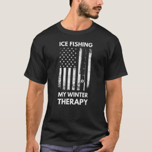 Camiseta Pesca De Gelo Minha Terapia De Inverno