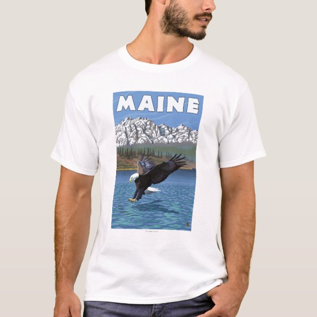 Camiseta Pesca de MaineEagle (Frente)
