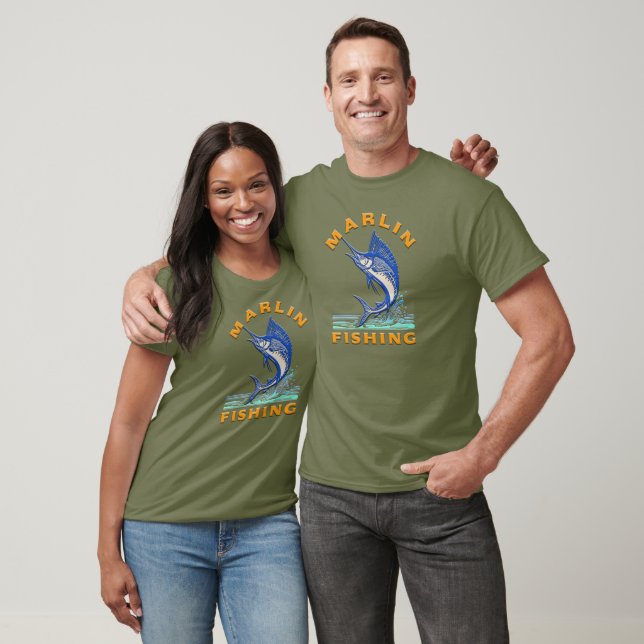 Camiseta Pesca de Marlin  (Unissex)