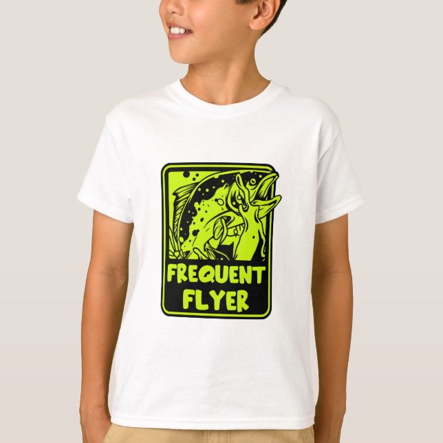 Camiseta Pesca de mosca com trutas nos EUA (Frente)