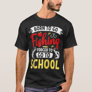 Camiseta Pesca De nasceres Forçada Ao Pescador De Baixo Esc