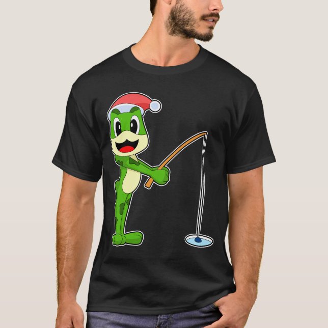 Camiseta Pesca de Natal sapo (Frente)