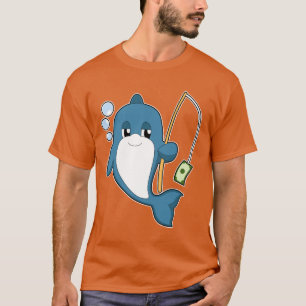 Camiseta Pesca de notas de golfinho