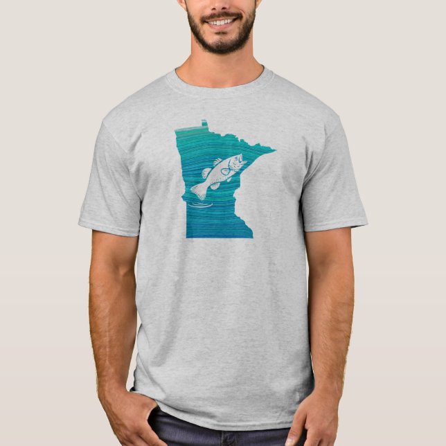 Camiseta Pesca de Ondas de Minnesota (Frente)