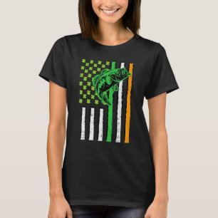 Camiseta Pesca de Pavilhão Irlandês Americano - Pesca de Pa